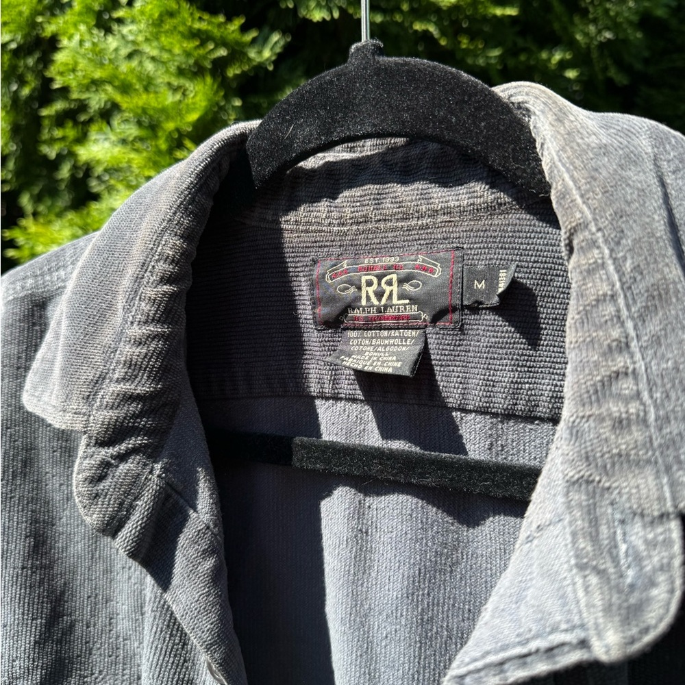 Ralph Lauren Vintage Double RL Charcoal Men's Shirt Jacket